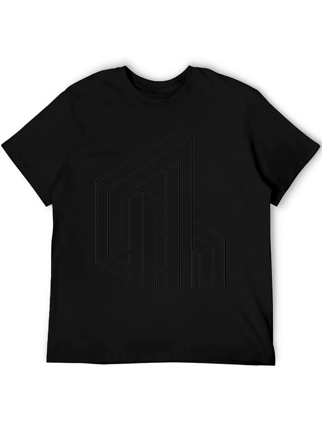 Optical Illusion T-Shirt - Modern Geometric Design