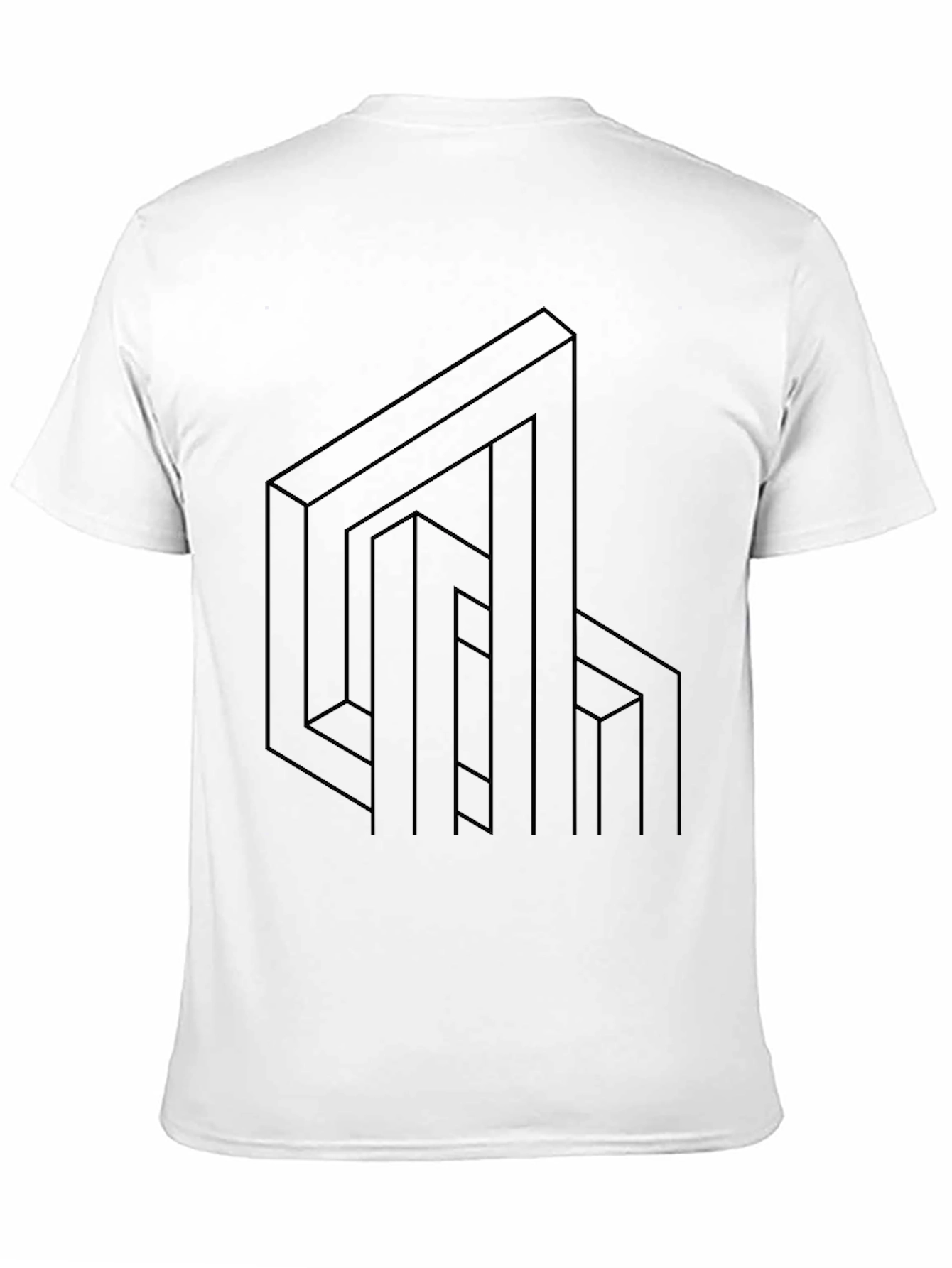 Optical Illusion T-Shirt - Modern Geometric Design