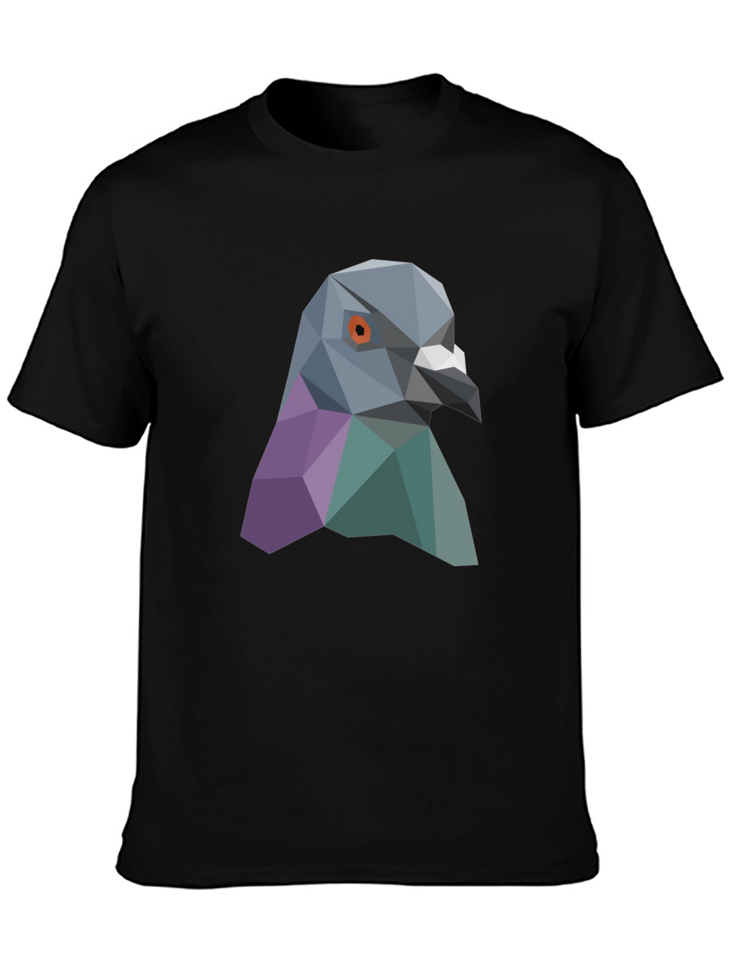 Geometric Pigeon Graphic Tee - Stylish Streetwear