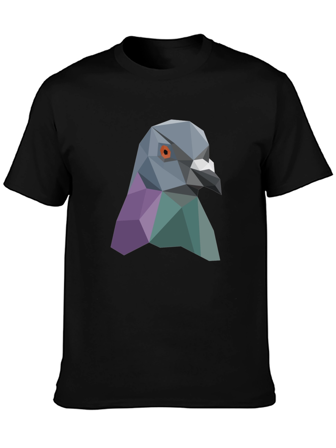 Geometric Pigeon Graphic Tee - Stylish Streetwear