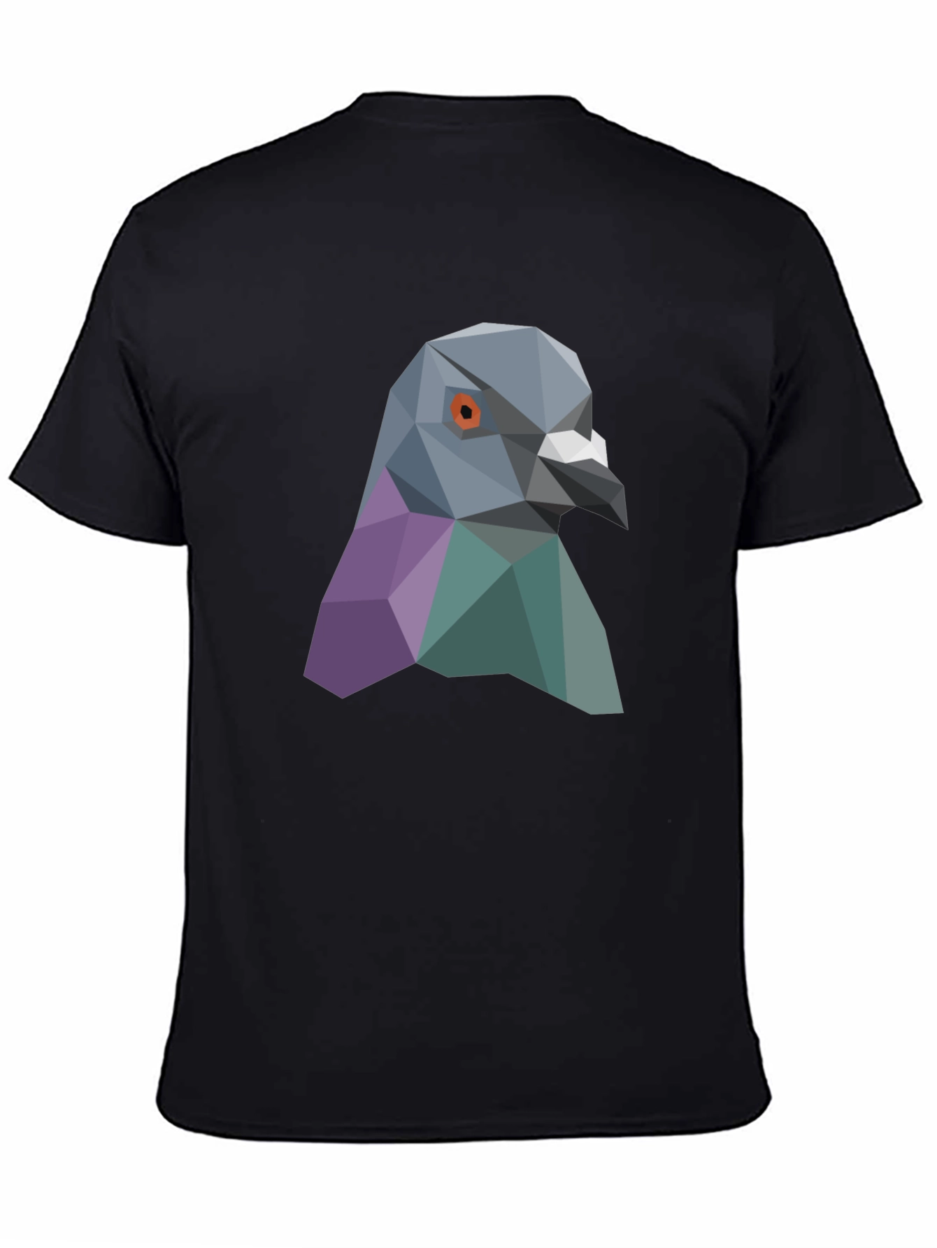 Geometric Pigeon Graphic Tee - Stylish Streetwear