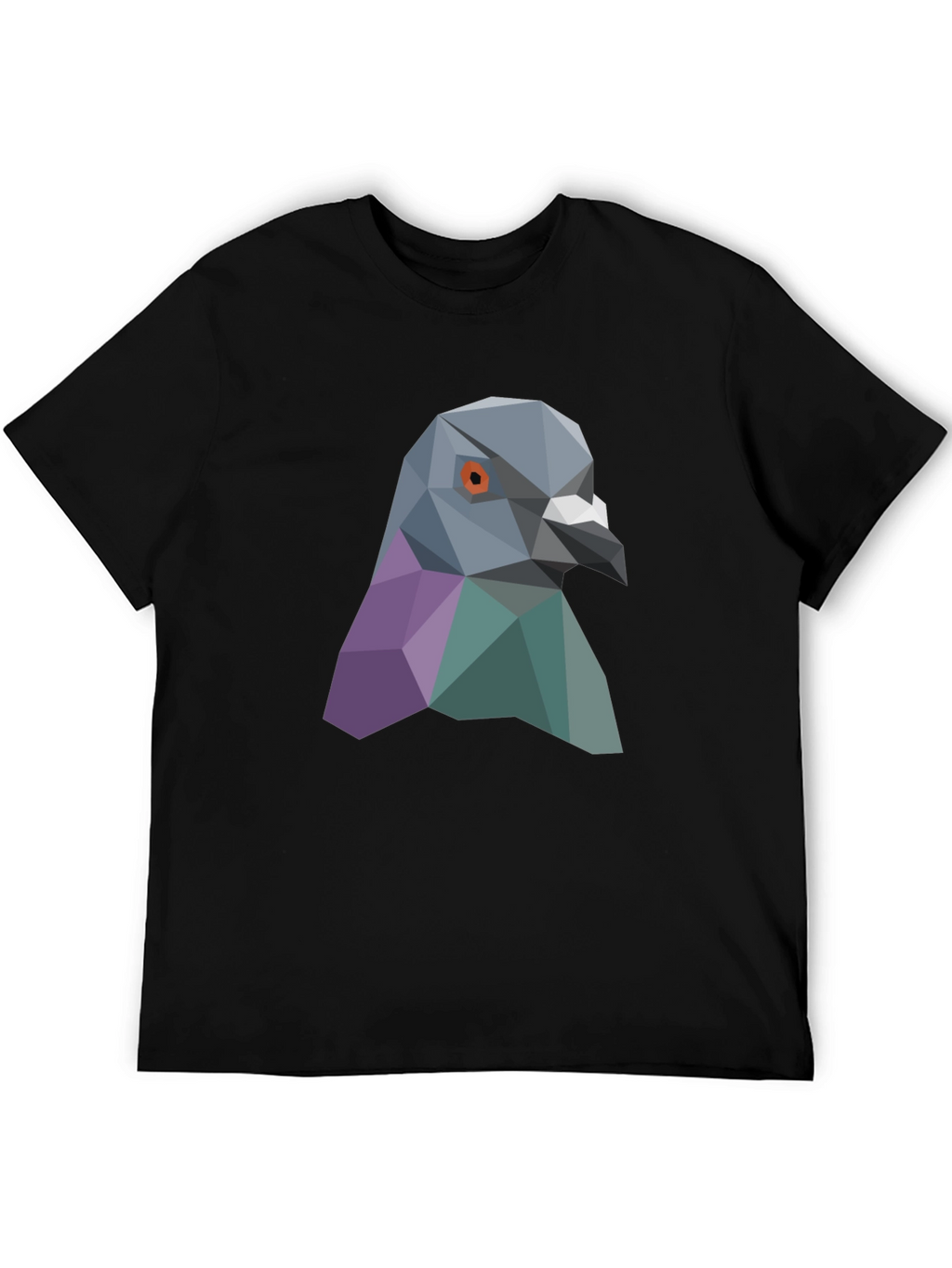 Geometric Pigeon Graphic Tee - Stylish Streetwear