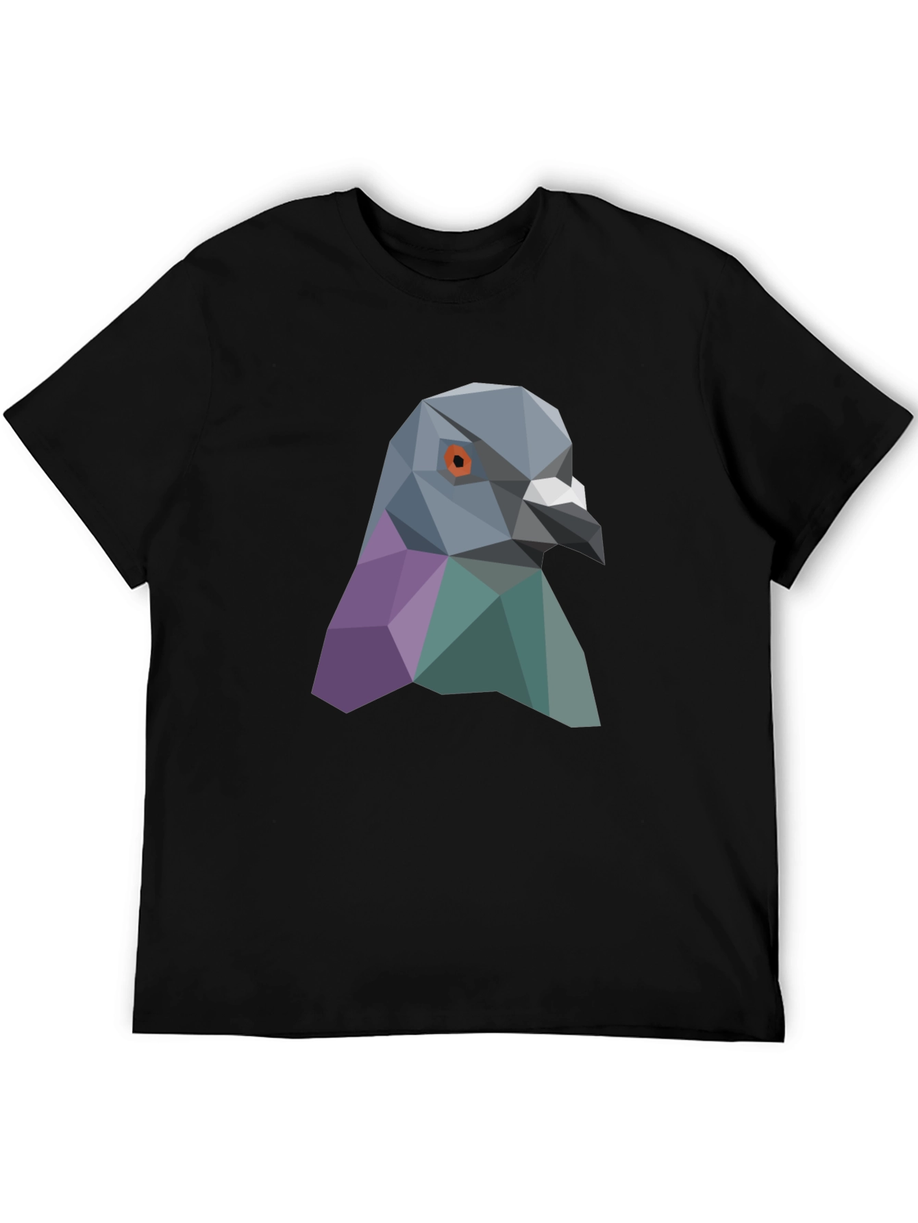 Geometric Pigeon Graphic Tee - Stylish Streetwear