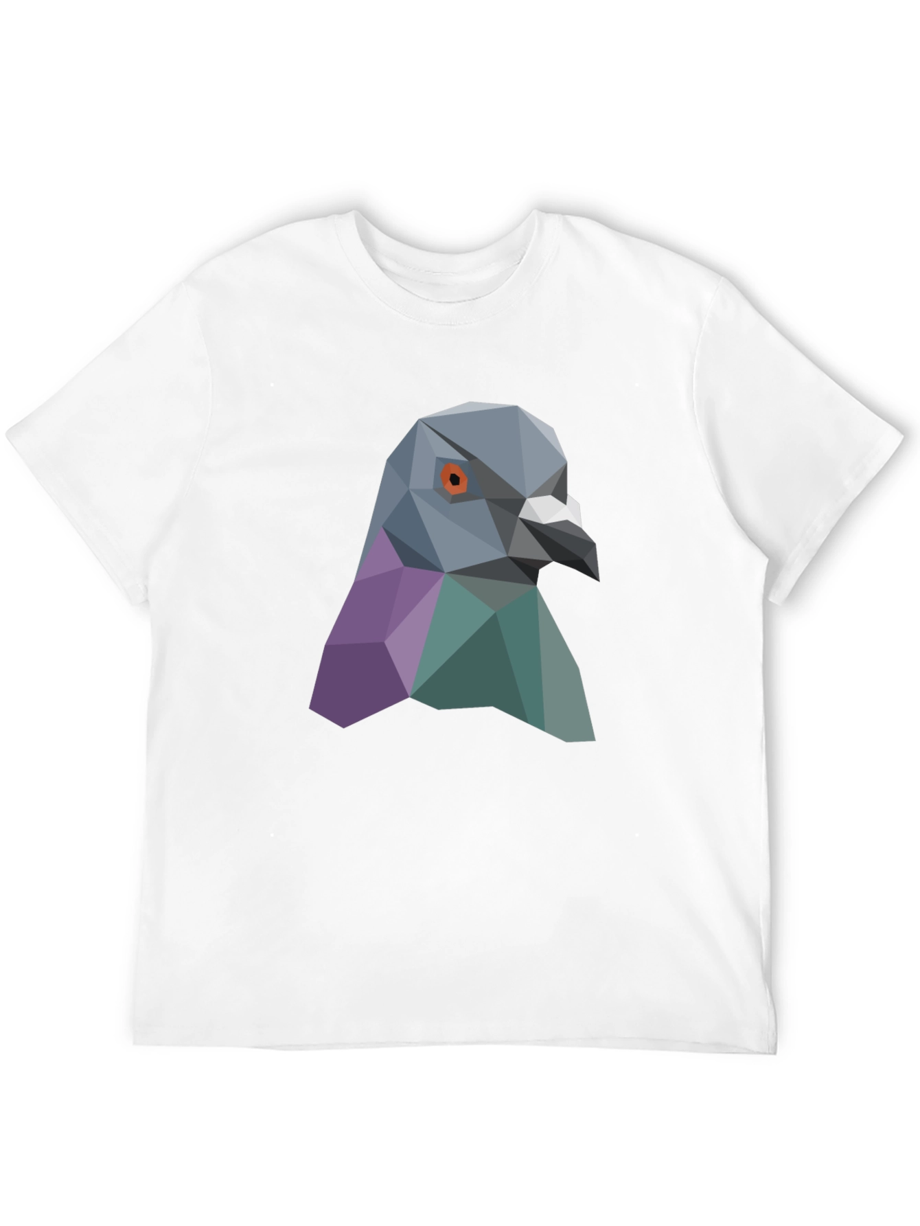 Geometric Pigeon Graphic Tee - Stylish Streetwear