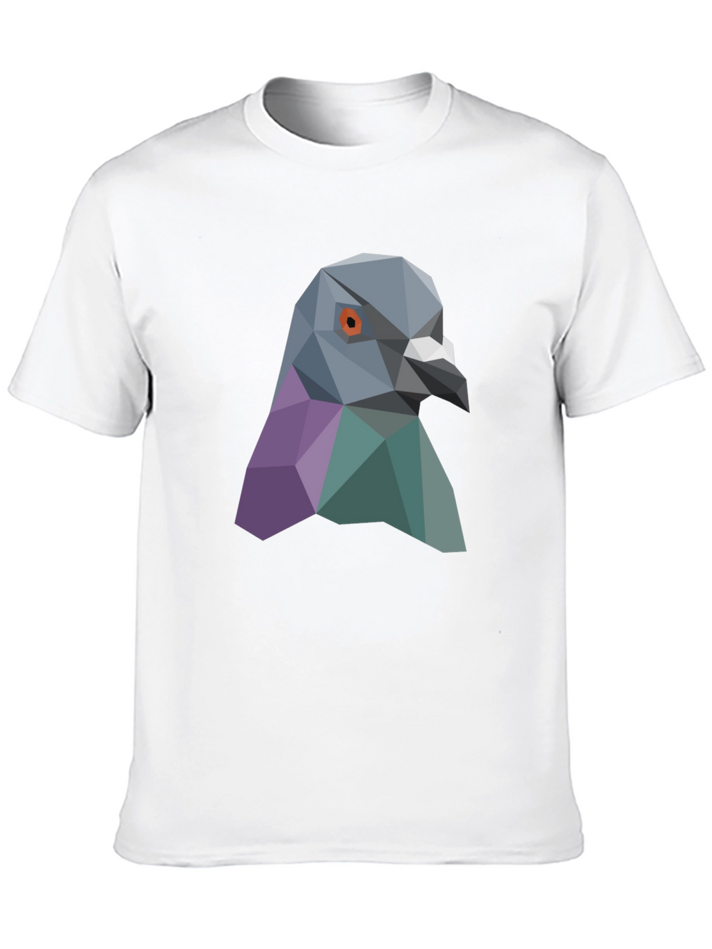 Geometric Pigeon Graphic Tee - Stylish Streetwear