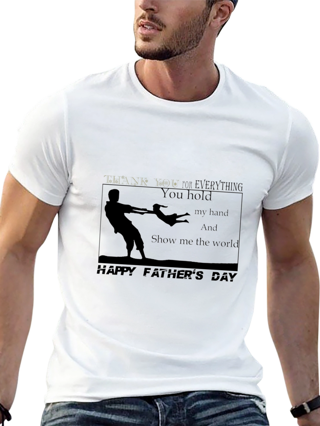 Fathers Day T-shirt -  You Hold My Hand Design