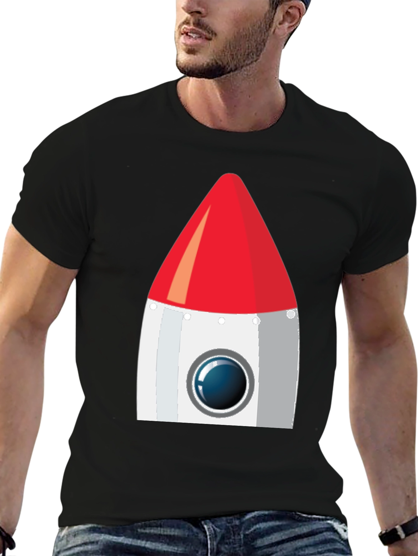 Rocket Graphic T-Shirt - Blast Off in Style!