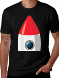 Rocket Graphic T-Shirt - Blast Off in Style!