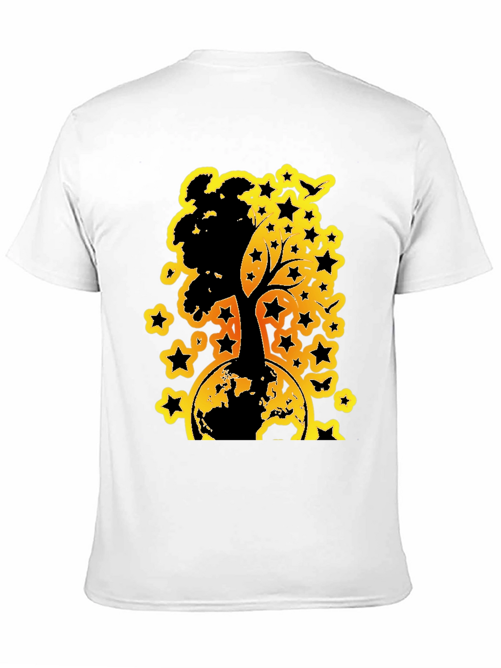 Earth Tree Star Graphic Tee - Black