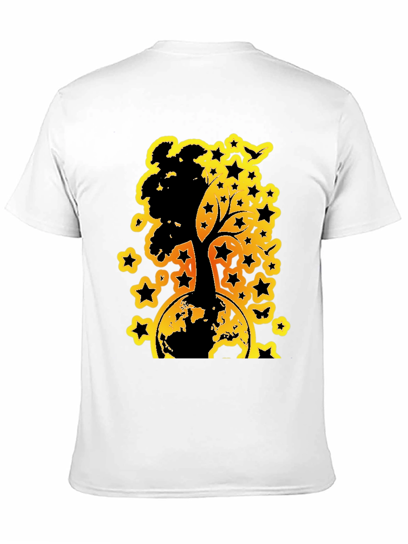 Earth Tree Star Graphic Tee - Black