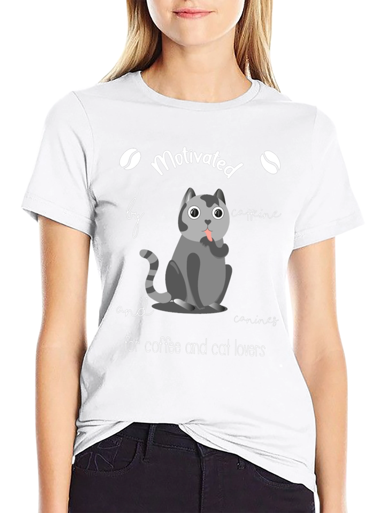 Motivated by Coffee & Cats T-Shirt