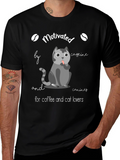 Motivated by Coffee & Cats T-Shirt