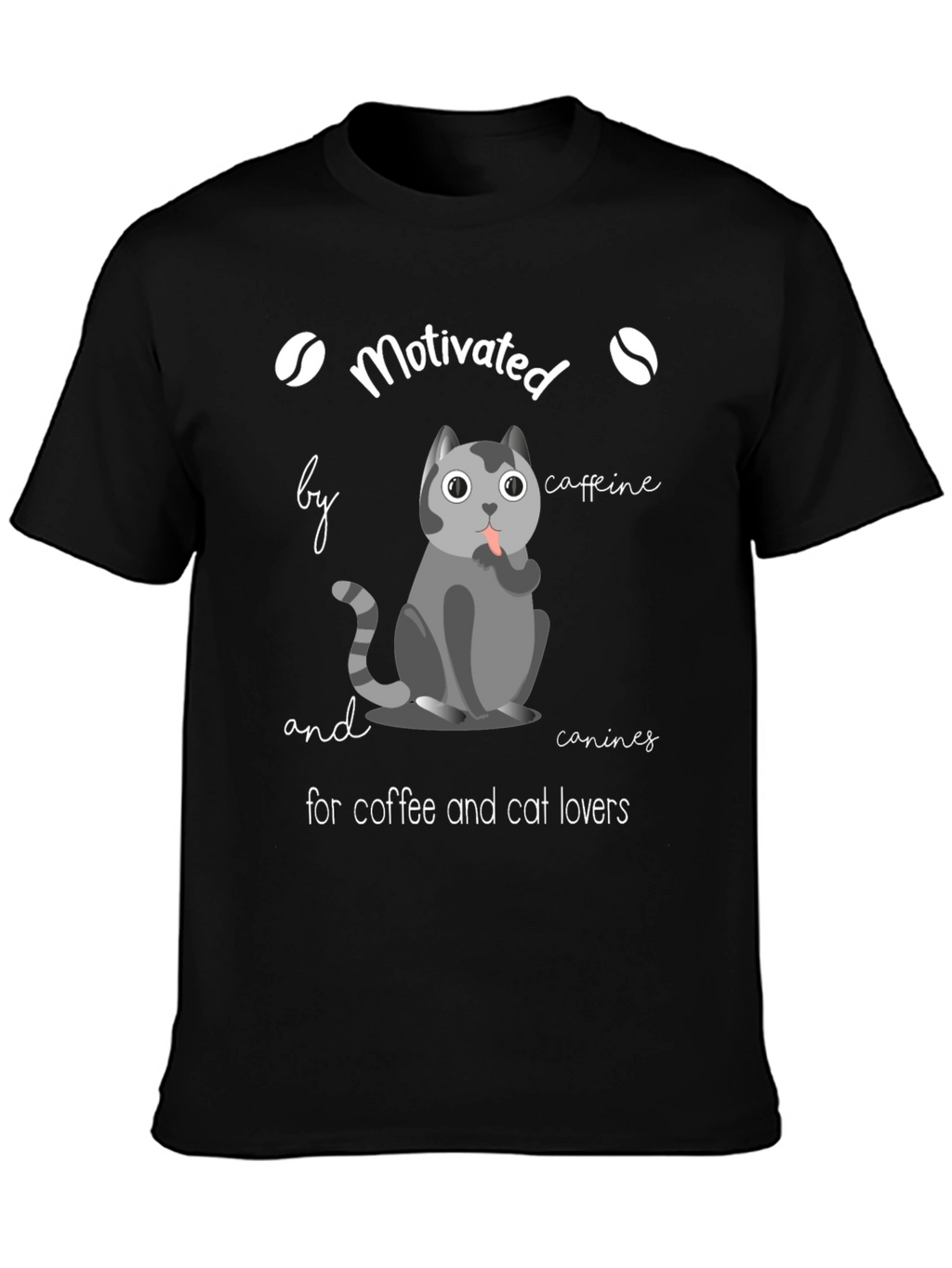 Motivated by Coffee & Cats T-Shirt
