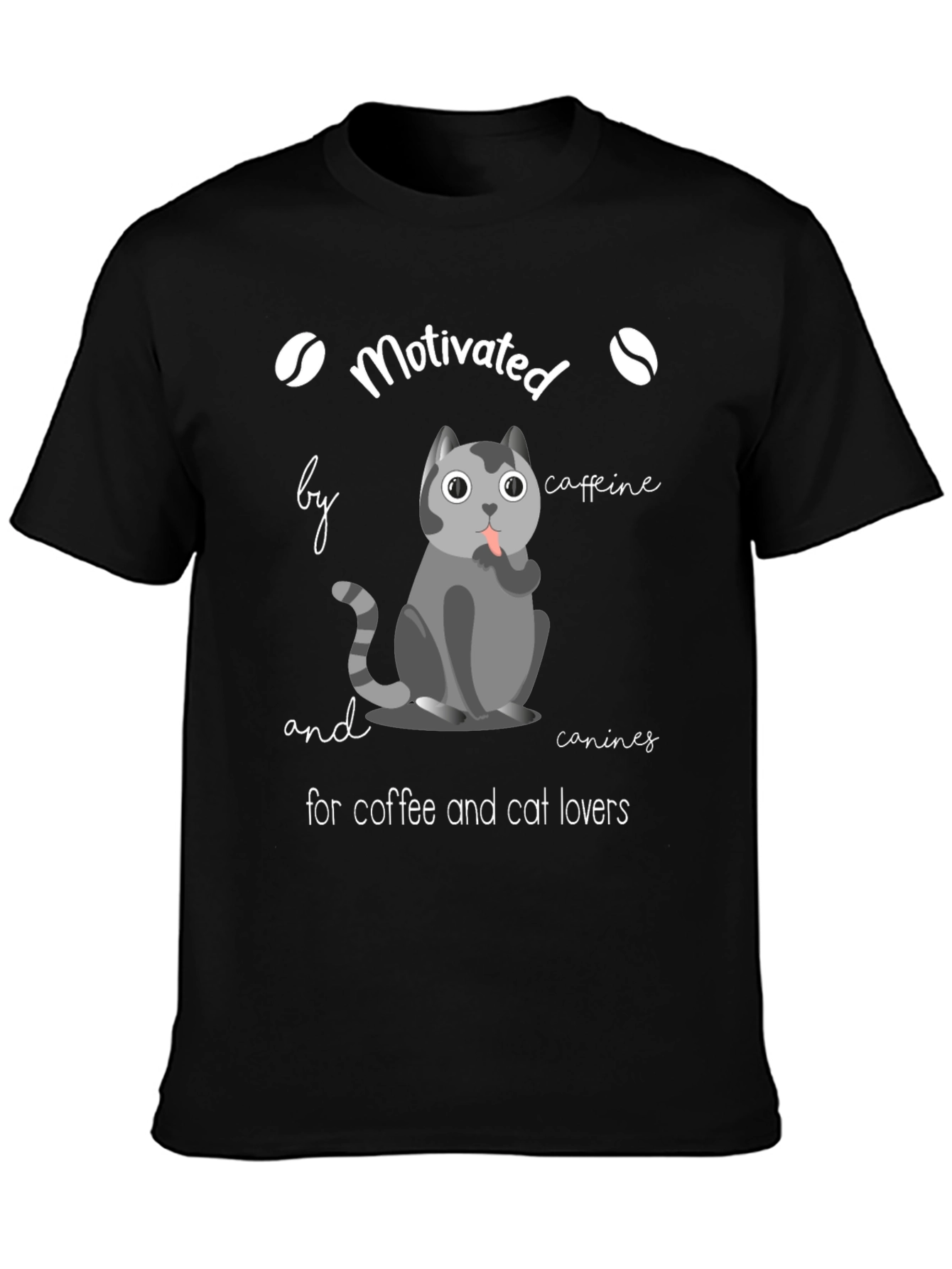 Motivated by Coffee & Cats T-Shirt