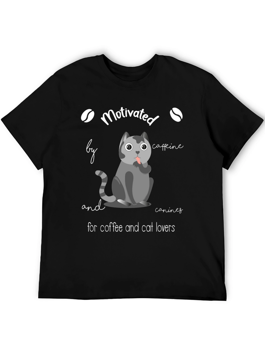 Motivated by Coffee & Cats T-Shirt
