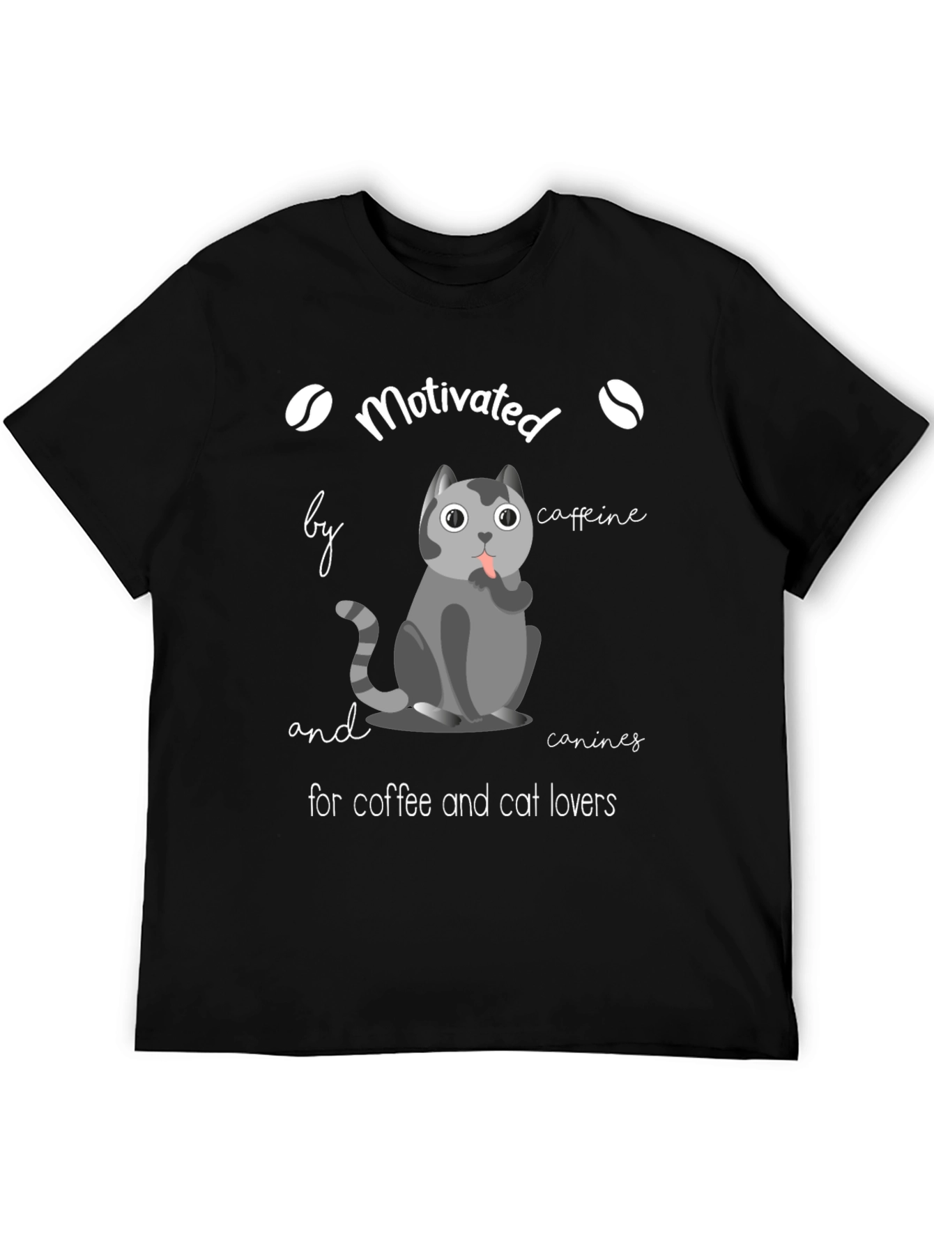 Motivated by Coffee & Cats T-Shirt