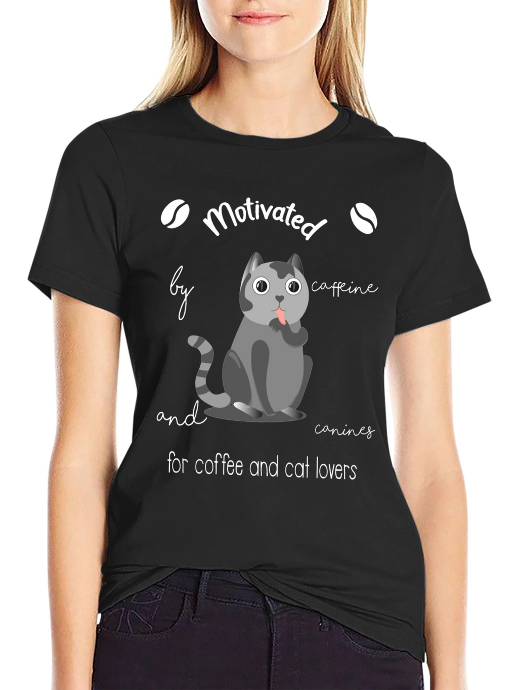 Motivated by Coffee & Cats T-Shirt