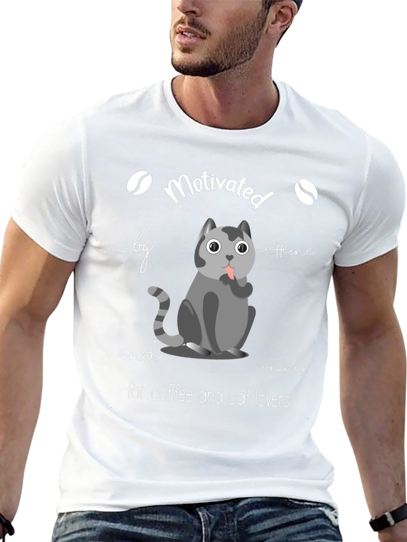 Motivated by Coffee & Cats T-Shirt