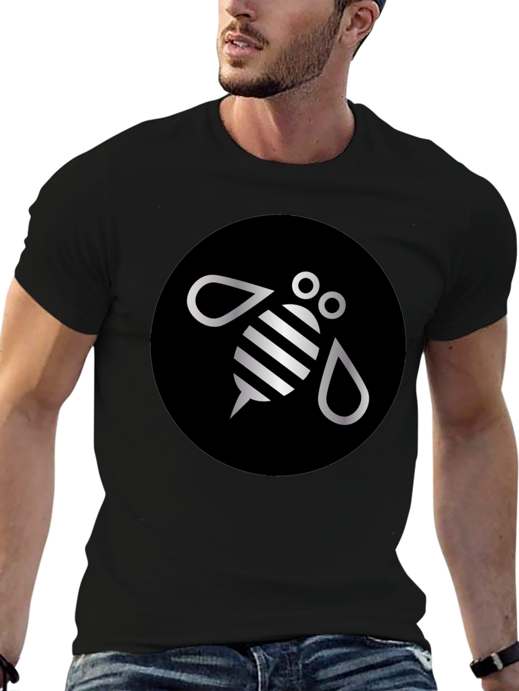 Black Bee Graphic Tee - Stylish Comfort