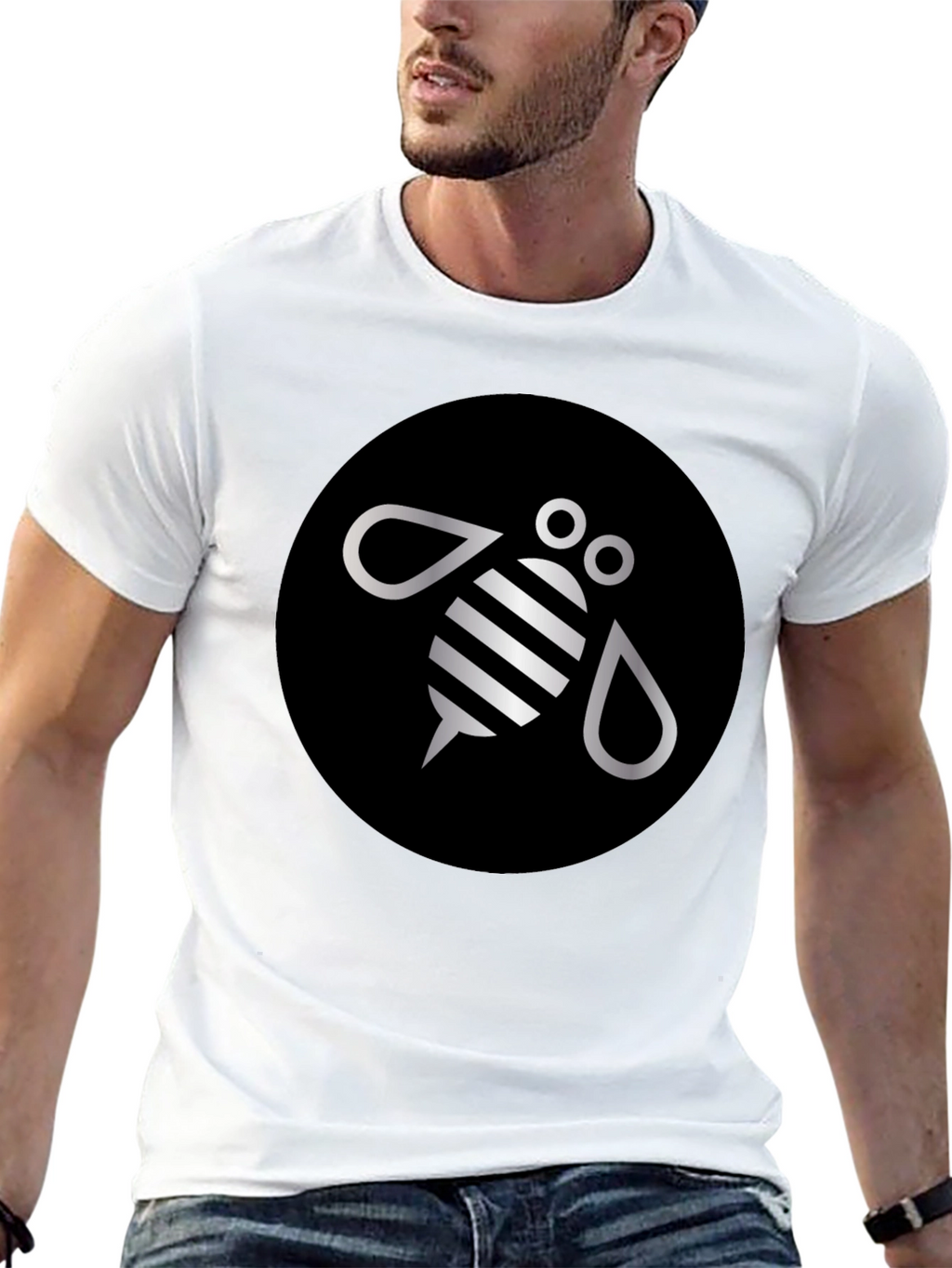 Black Bee Graphic Tee - Stylish Comfort