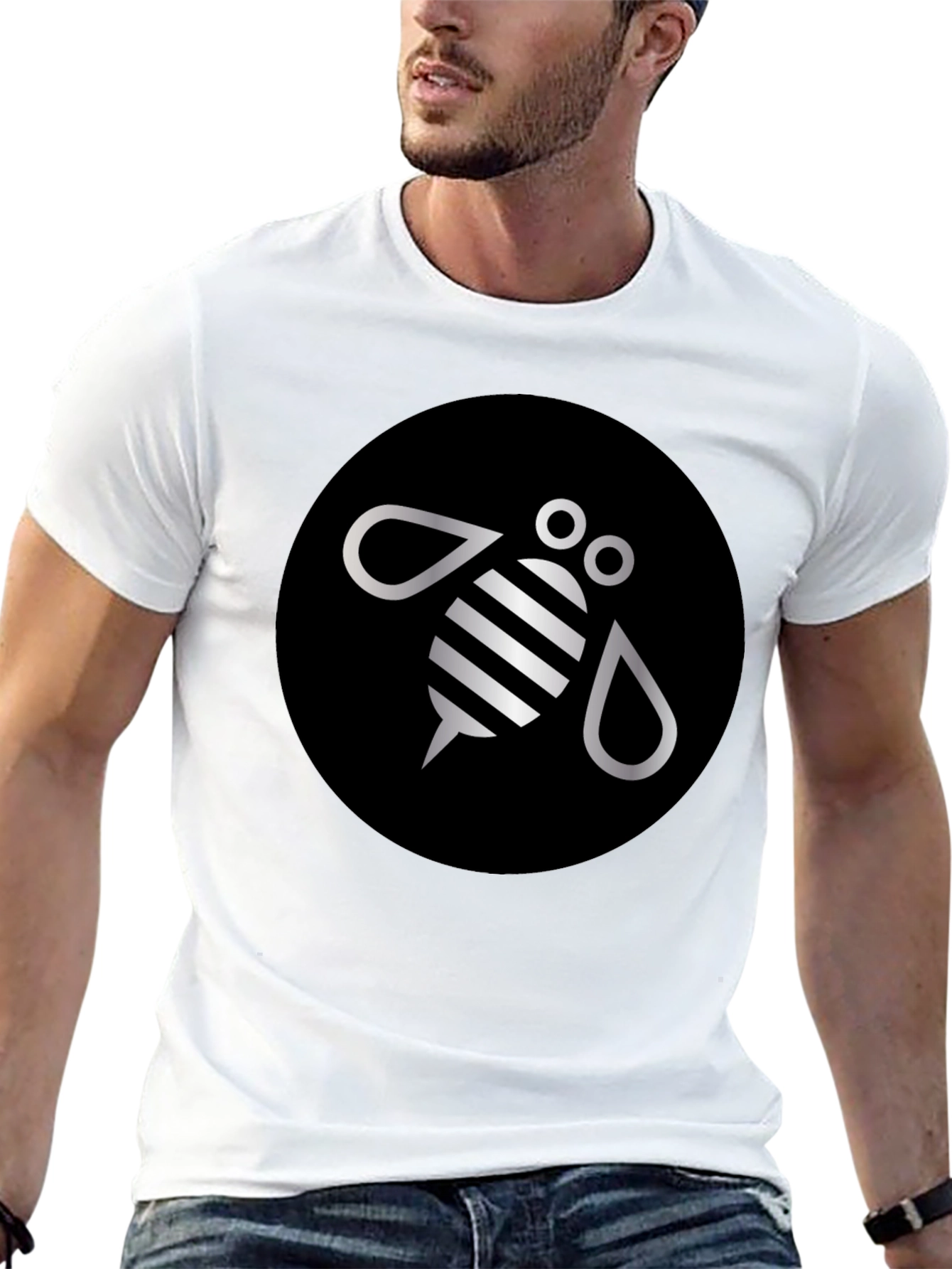 Black Bee Graphic Tee - Stylish Comfort