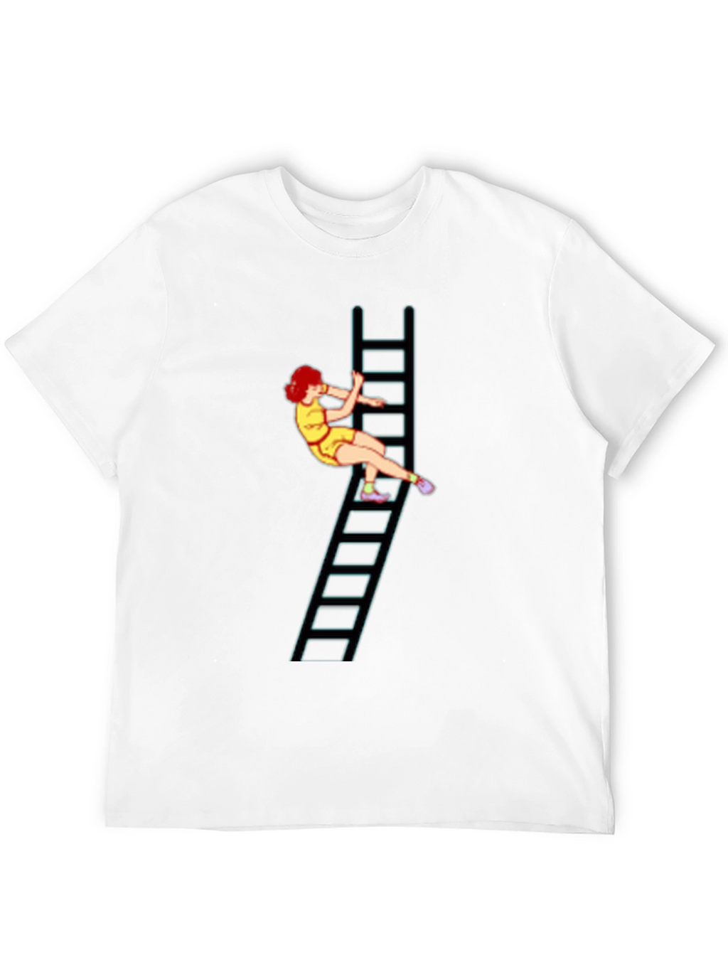 Ladder Girl Graphic Tee - Black