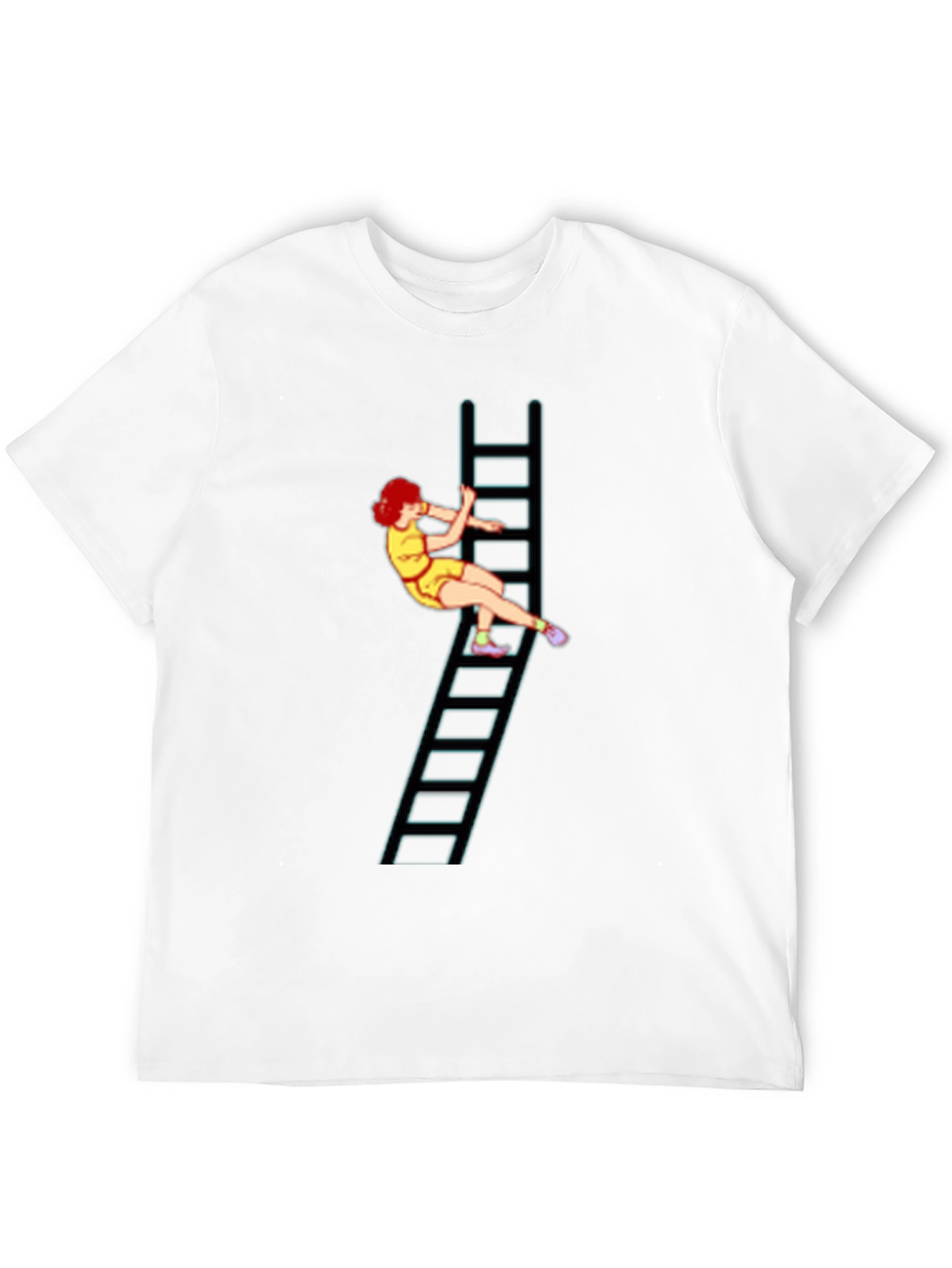Ladder Girl Graphic Tee - Black