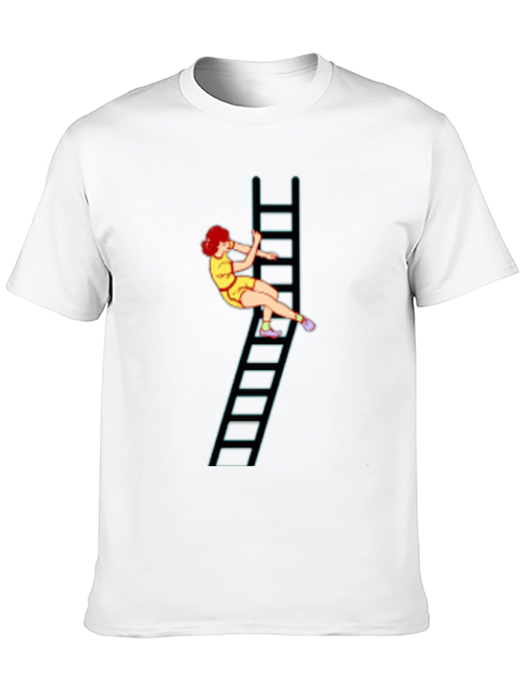 Ladder Girl Graphic Tee - Black