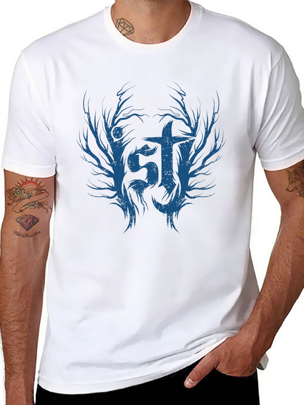 Gothic Tree IST Graphic Tee - Mens Black T-Shirt