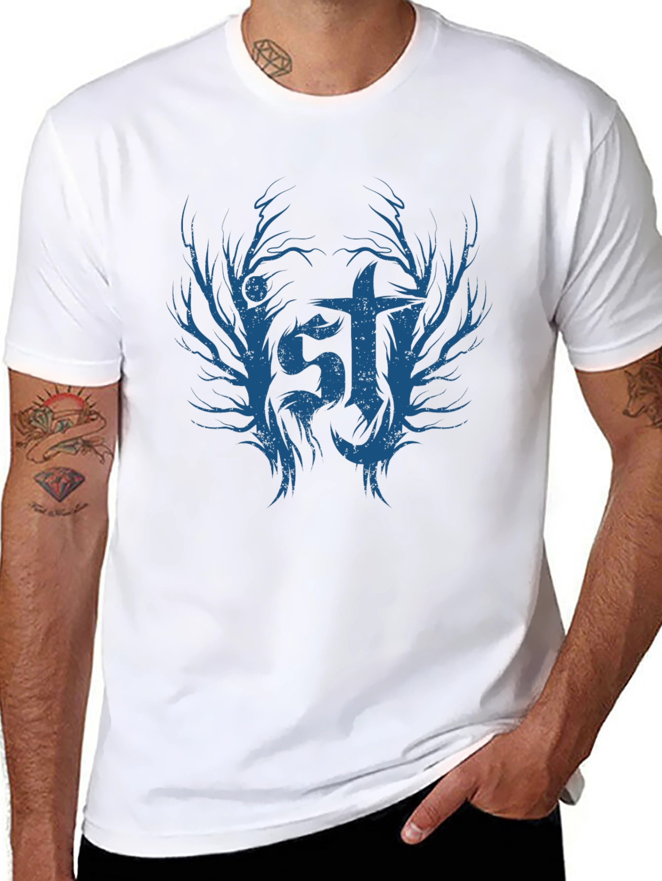 Gothic Tree IST Graphic Tee - Mens Black T-Shirt