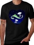 Cosmic Love: UFO Heart Graphic Tee