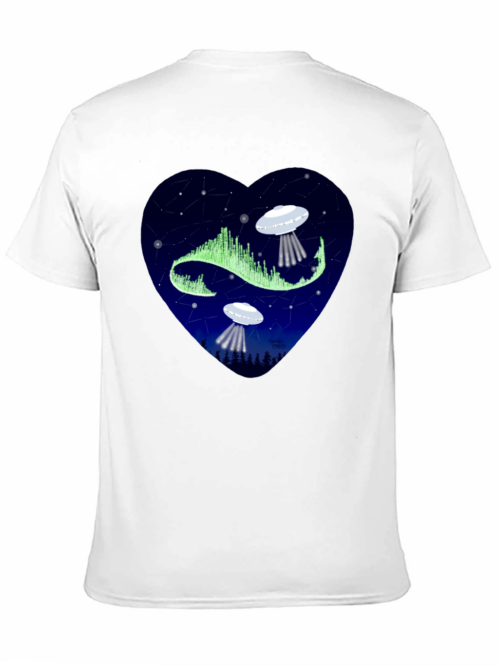 Cosmic Love: UFO Heart Graphic Tee
