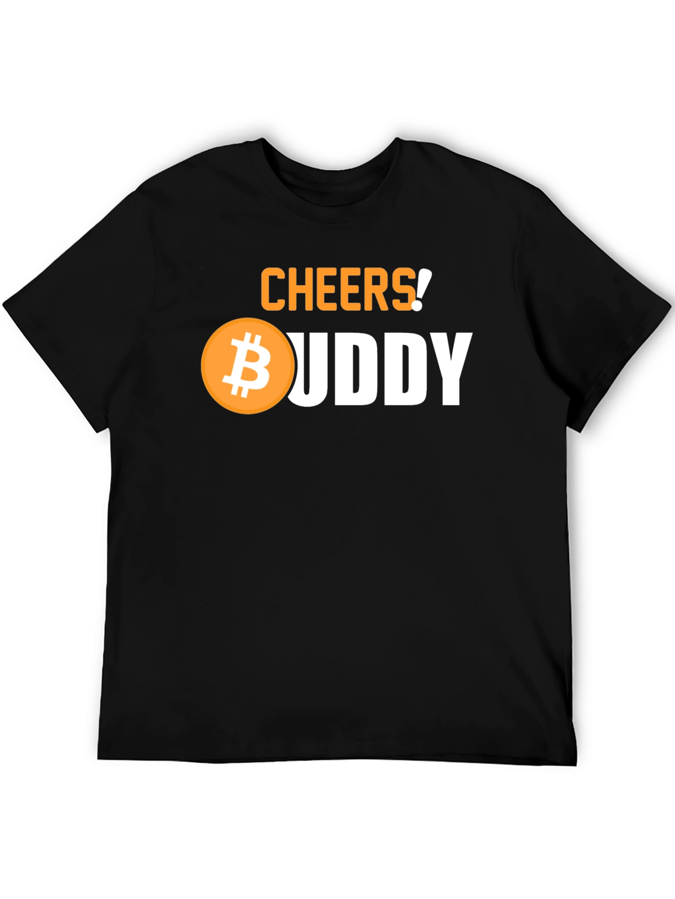 Cheers Bitcoin Buddy Black Graphic Tee