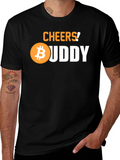 Cheers Bitcoin Buddy Black Graphic Tee