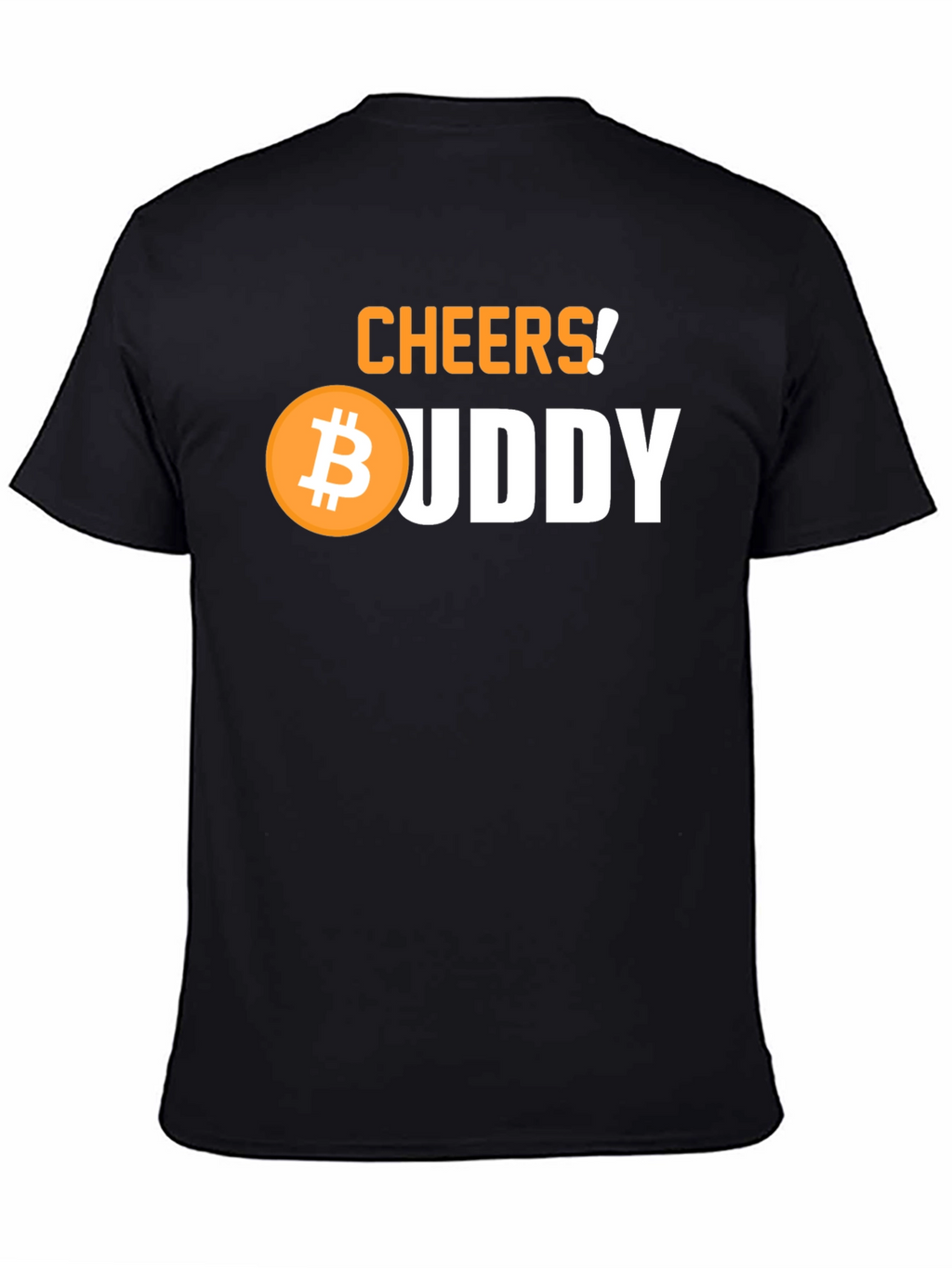 Cheers Bitcoin Buddy Black Graphic Tee