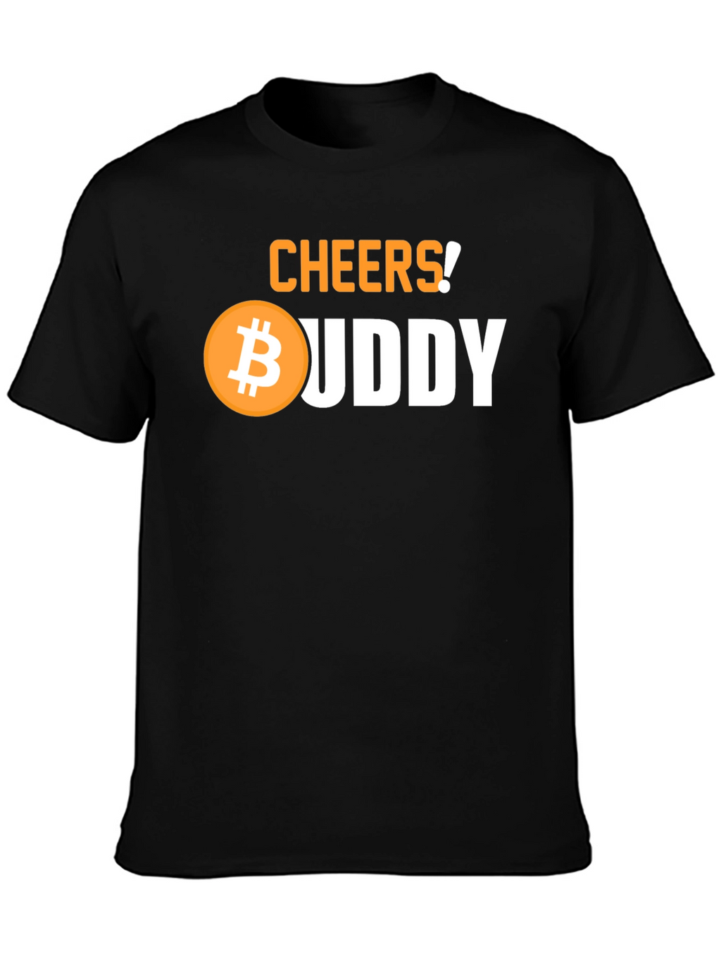 Cheers Bitcoin Buddy Black Graphic Tee