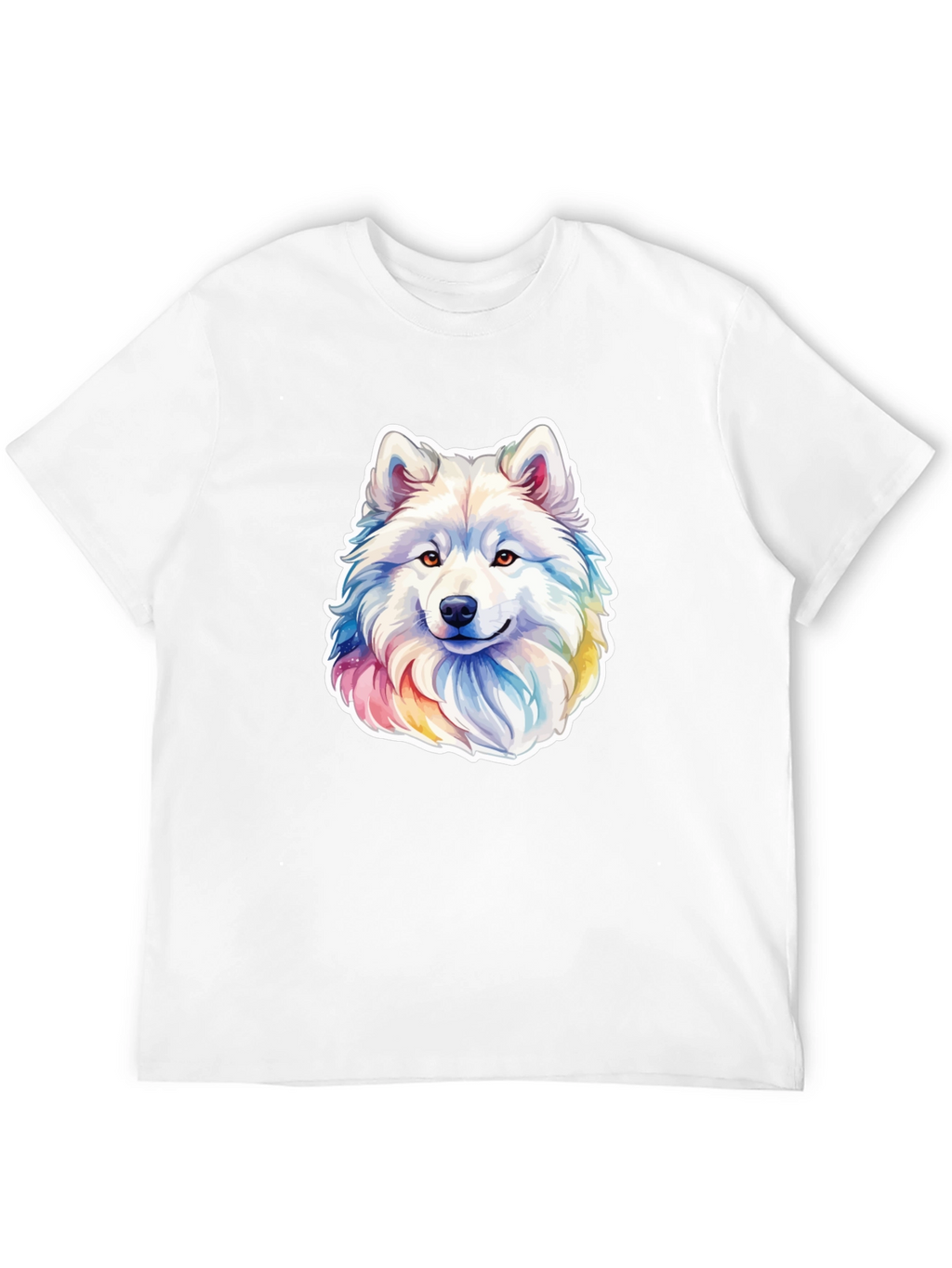 Rainbow Husky Graphic Tee - Mens Black T-Shirt