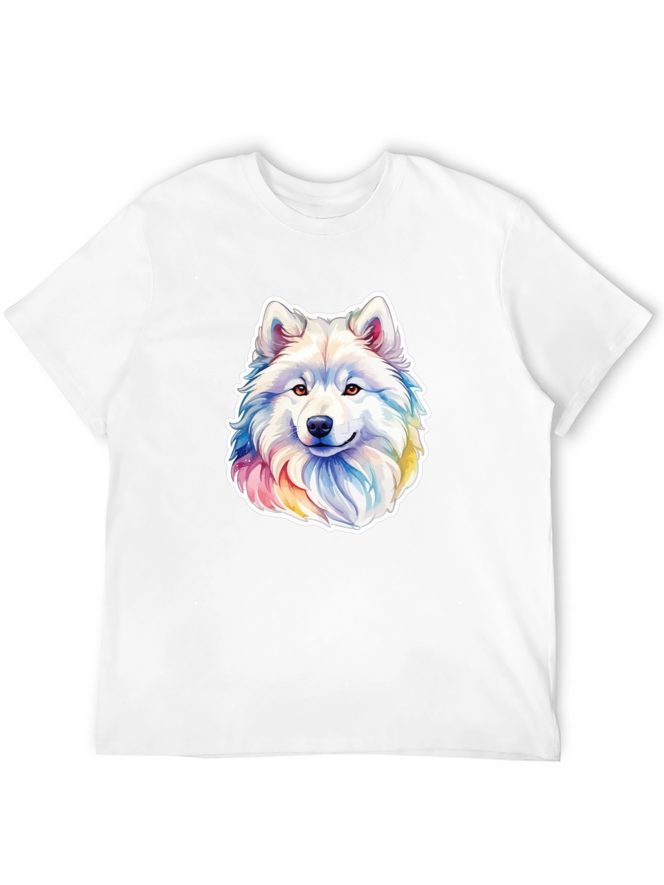 Rainbow Husky Graphic Tee - Mens Black T-Shirt