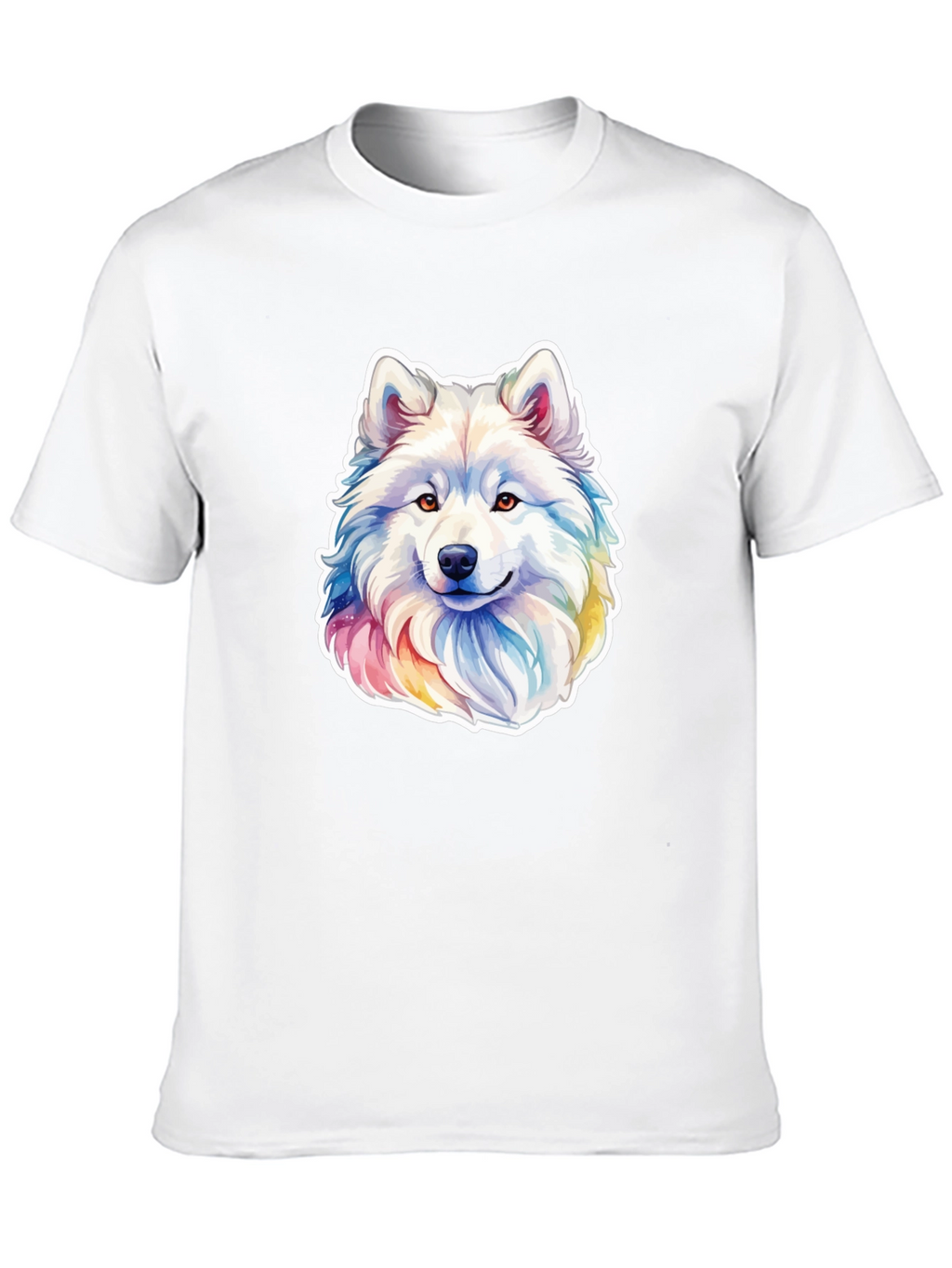 Rainbow Husky Graphic Tee - Mens Black T-Shirt