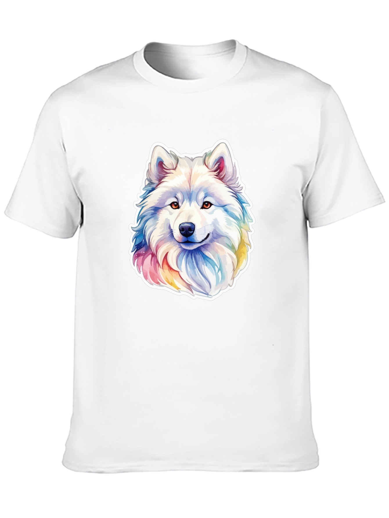 Rainbow Husky Graphic Tee - Mens Black T-Shirt