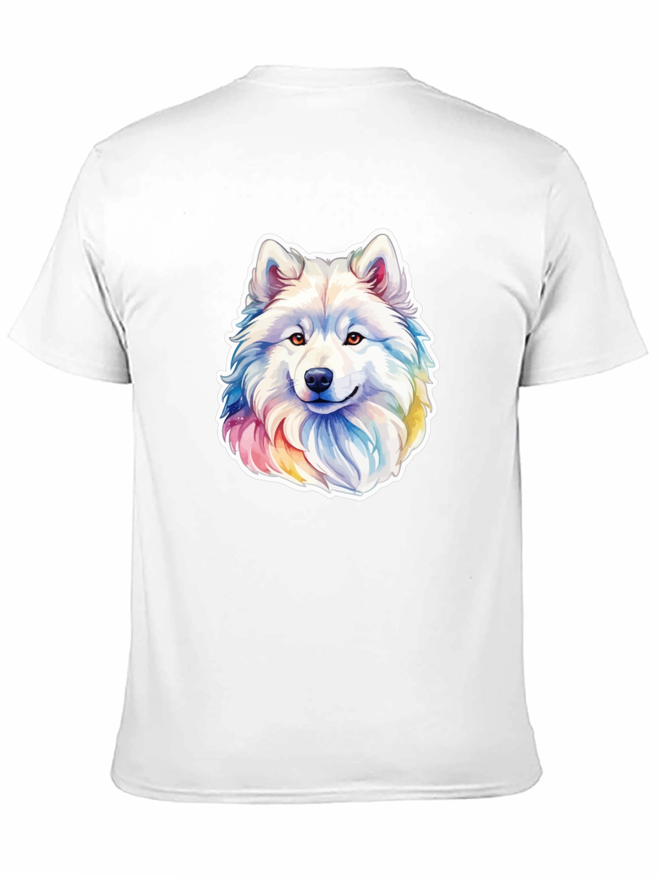 Rainbow Husky Graphic Tee - Mens Black T-Shirt