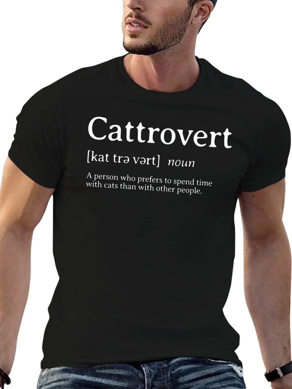 Cattrovert T-Shirt - Cat Lover Apparel
