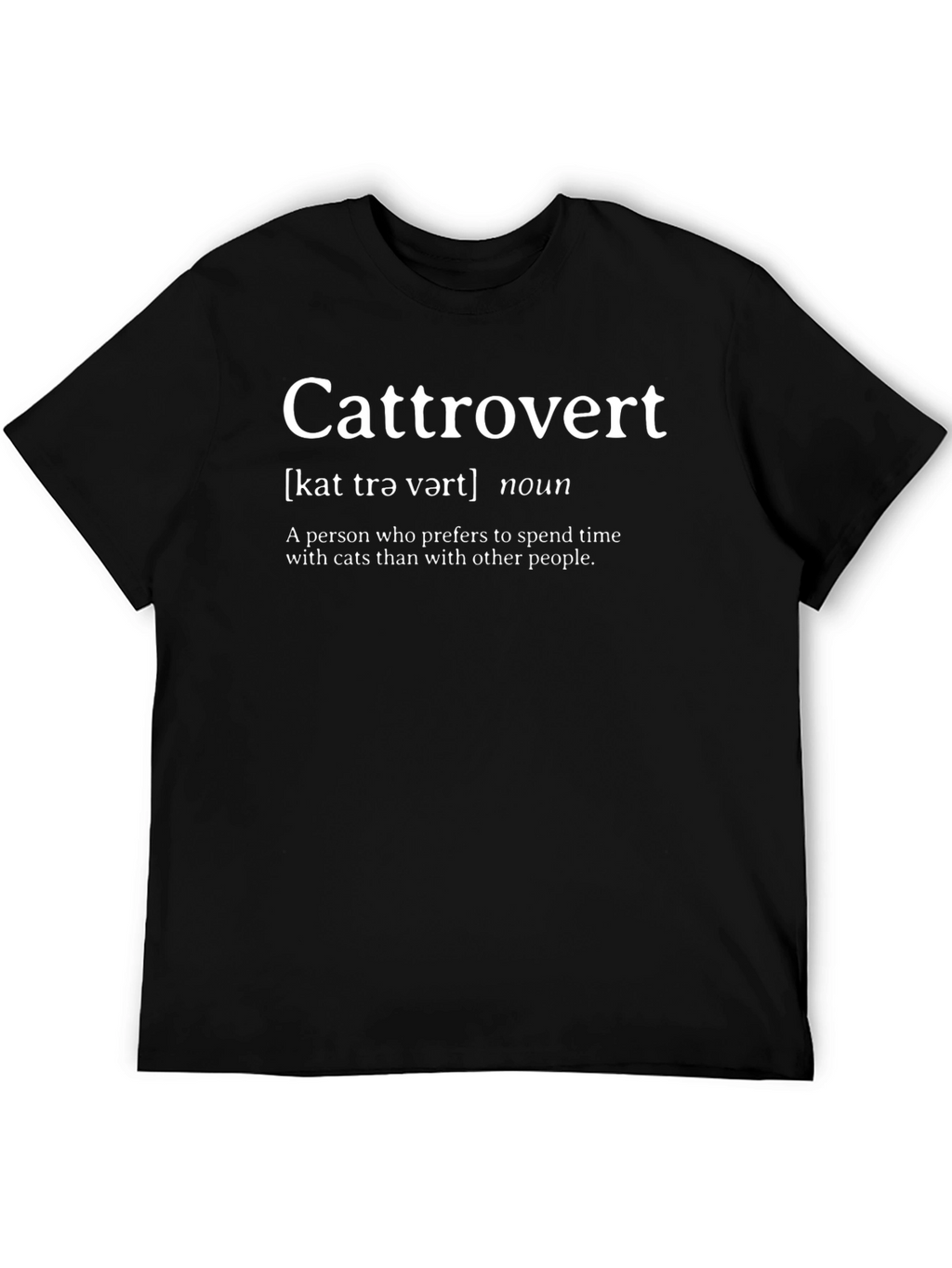 Cattrovert T-Shirt - Cat Lover Apparel