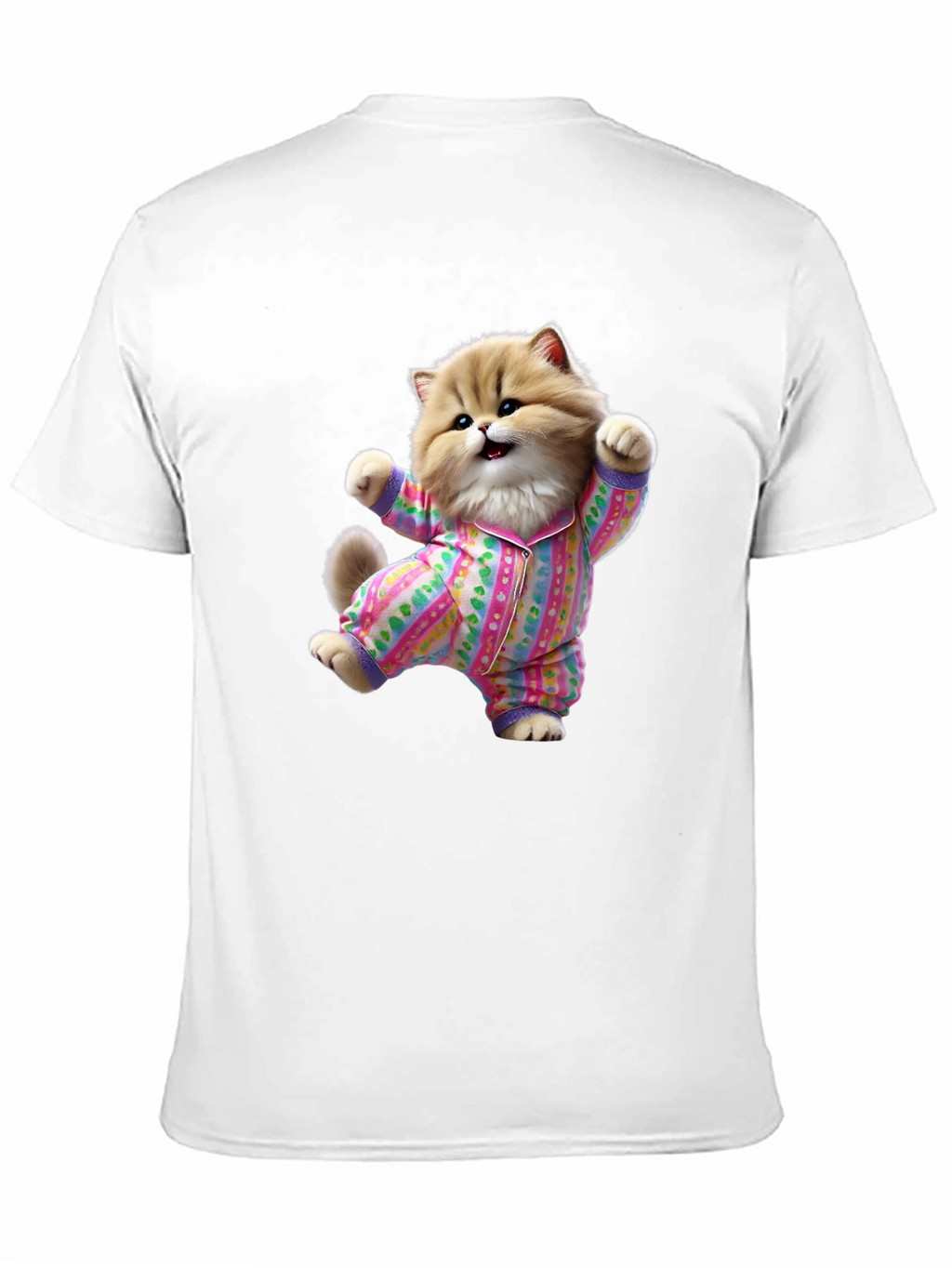 Cute Cat Pajamas T-Shirt - Fun Novelty Tee