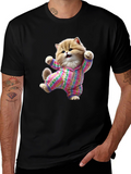 Cute Cat Pajamas T-Shirt - Fun Novelty Tee