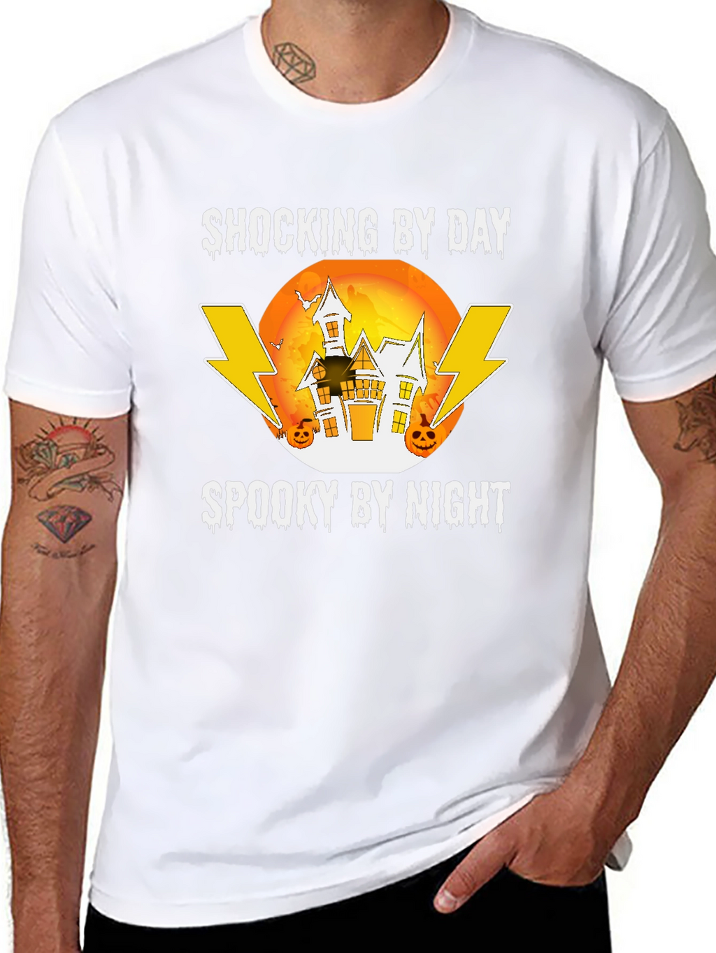 Shocking by Day Spooky by Night Halloween T-Shirt