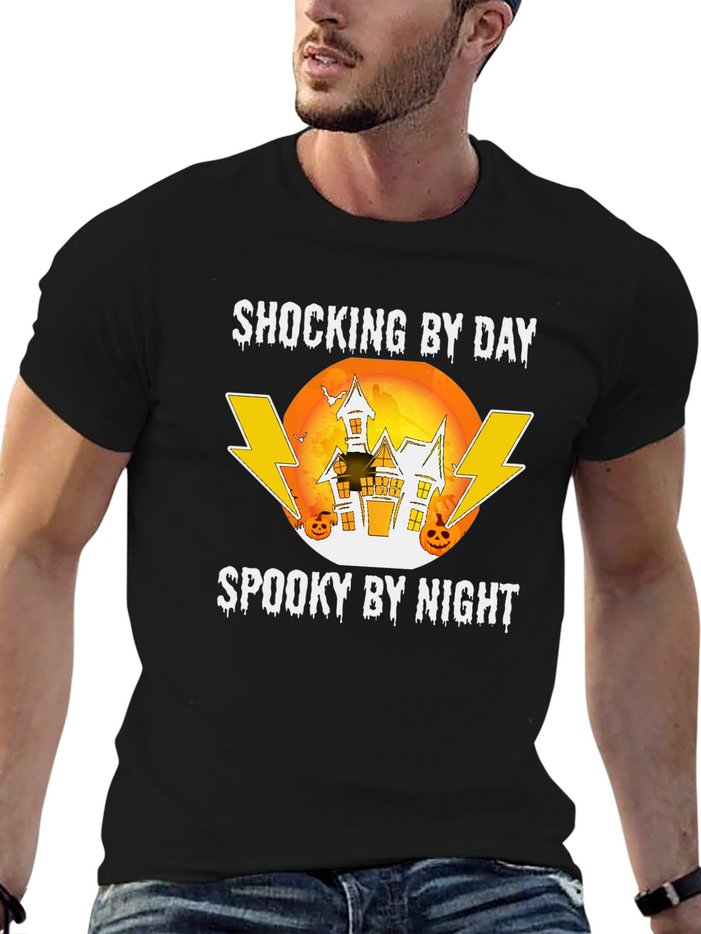 Shocking by Day Spooky by Night Halloween T-Shirt