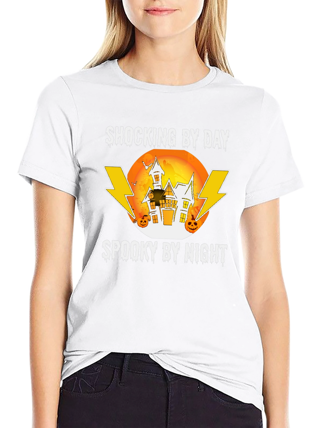 Shocking by Day Spooky by Night Halloween T-Shirt