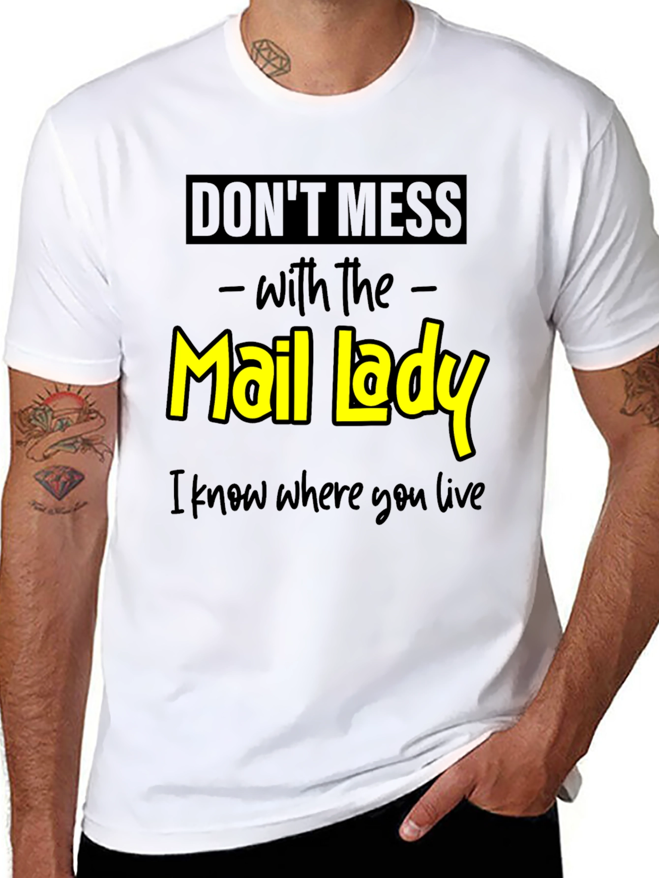 Dont Mess With the Mail Lady Graphic Tee