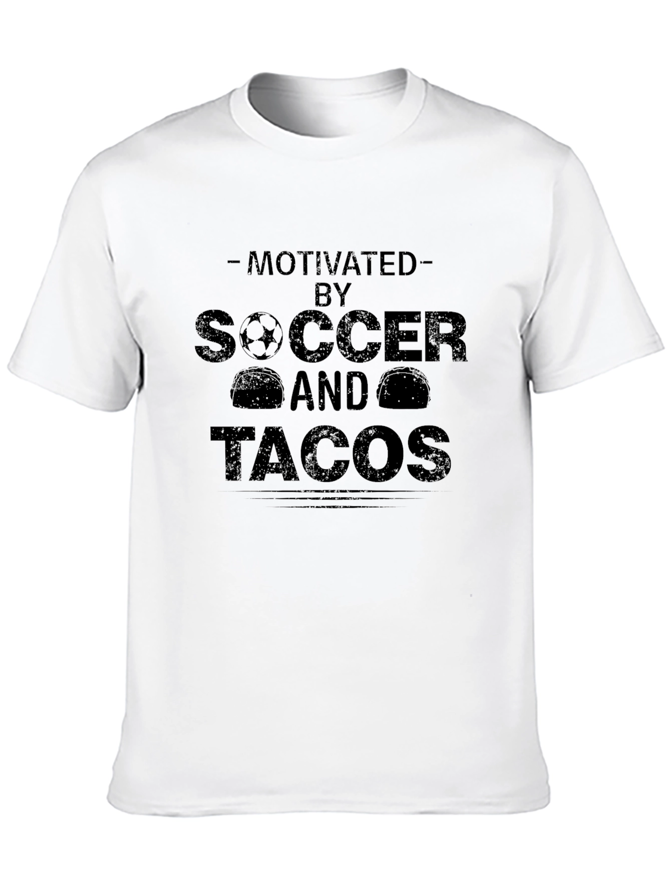 Motivated By Soccer & Tacos Graphic T-Shirt